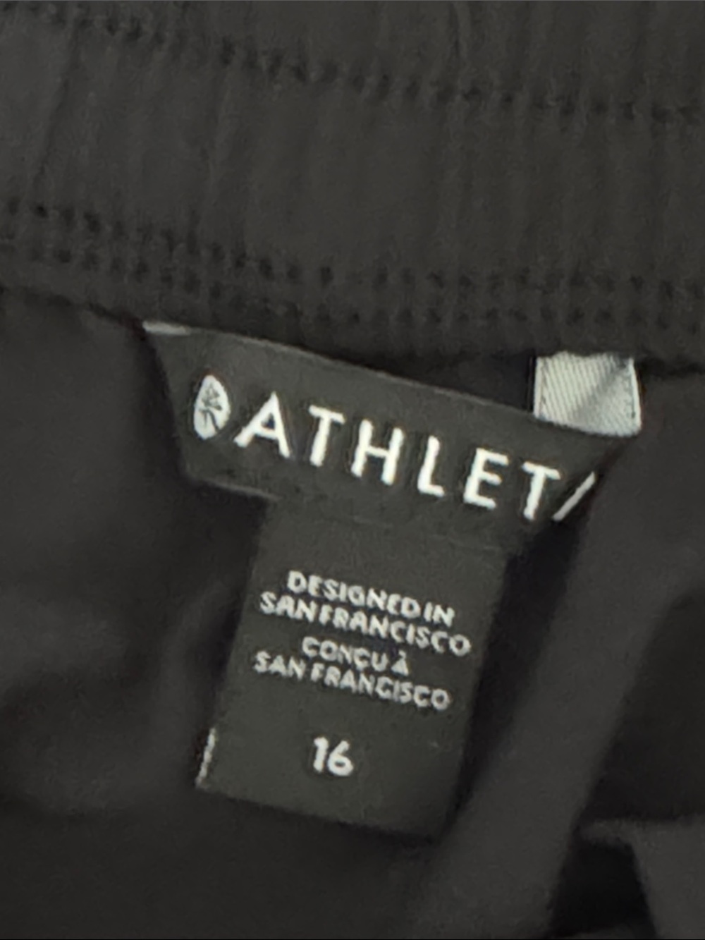 Athleta 16 Arrival Skirt Black #586857 womens below knee elastic waist womens’s - Picture 8 of 9